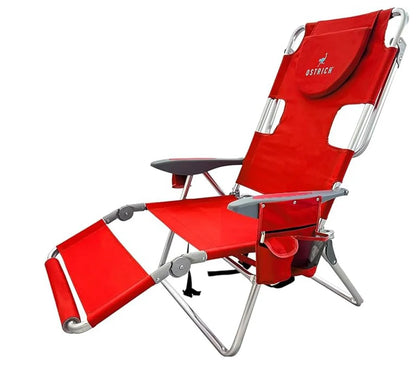 Sedia da spiaggia reclinabile portatile 3 in 1 con borsa termica